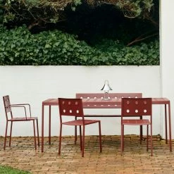 Hay Balcony Outdoor Furniture Iron Red