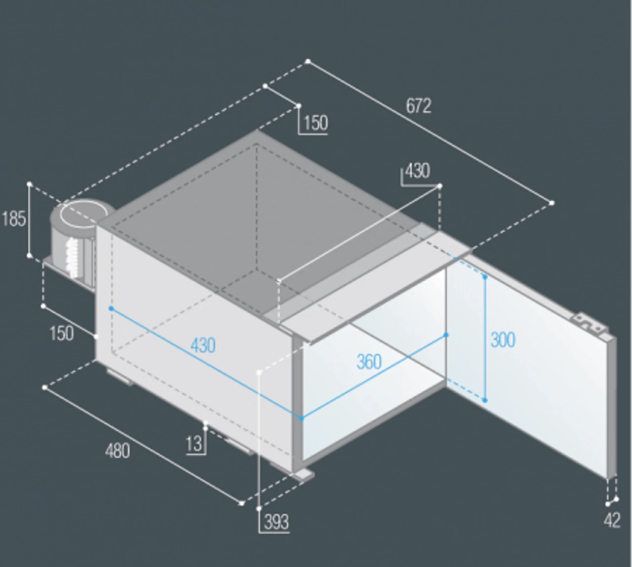 Vitrifrigo C47 Low Profile Campervan Caravan Motorhome Fridge - Image 2