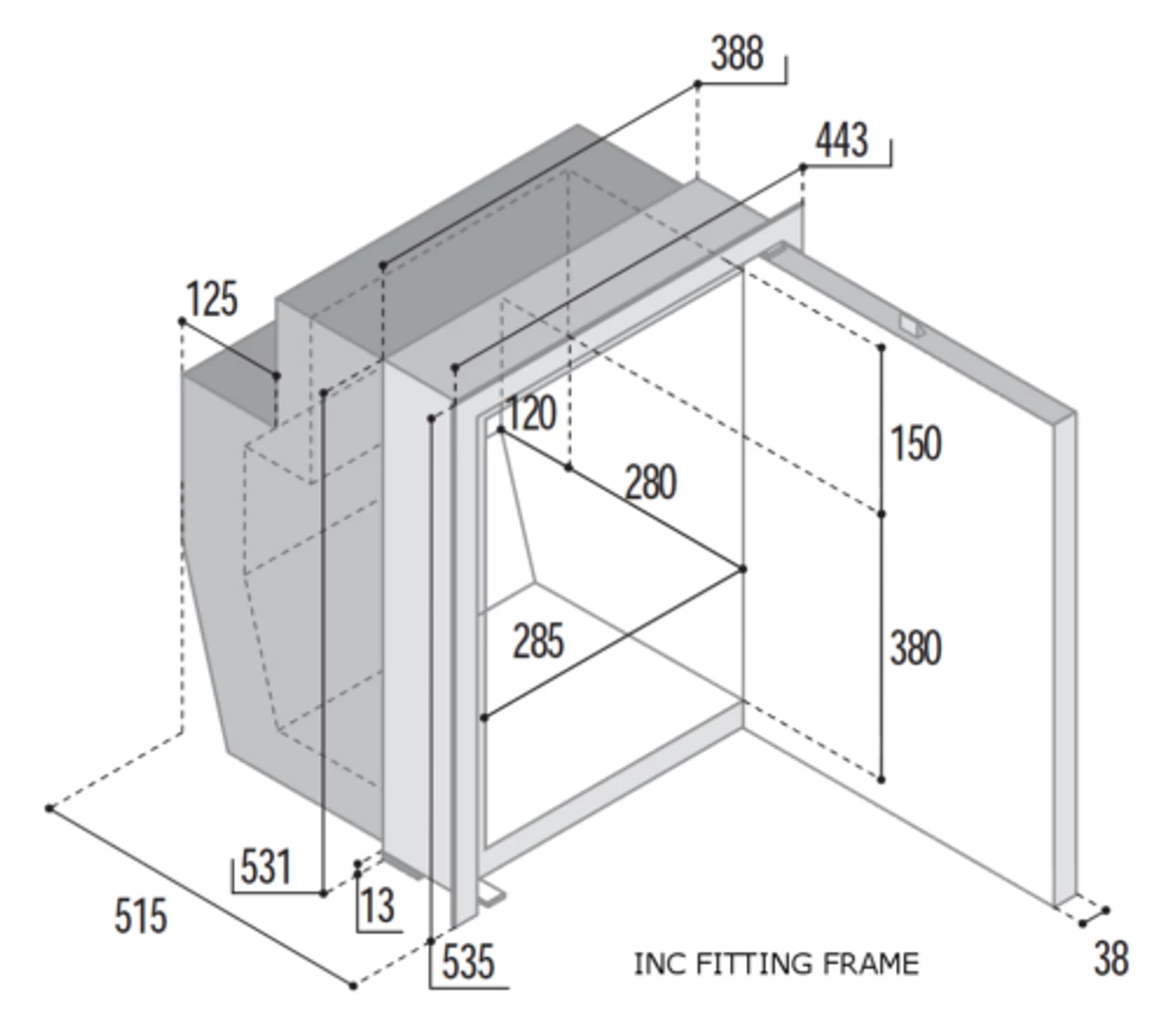 Vitrifrigo C51i 12/24v Caravan & Marine Compressor Fridge - Image 7