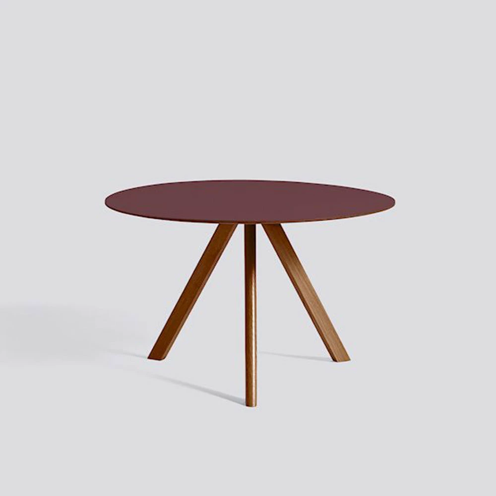 Hay Copenhague Table Round CPH20 Walnut - Image 4
