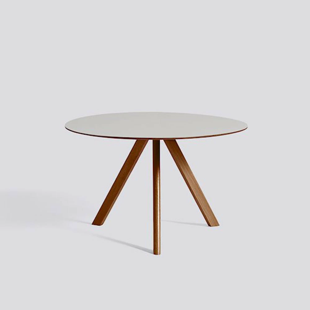 Hay Copenhague Table Round CPH20 Walnut - Image 2