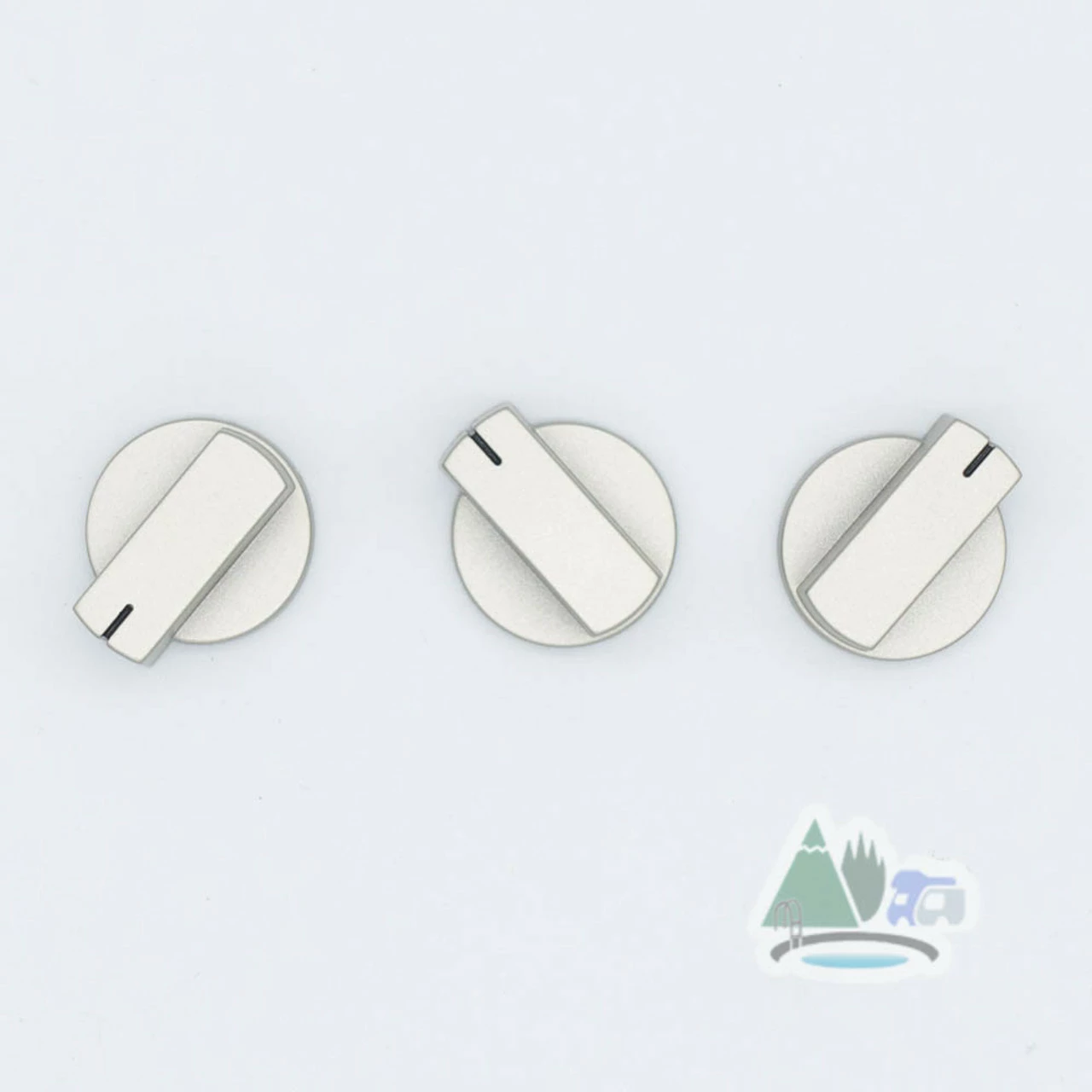 Thetford Spare - Cooker Knobs For Topline, Prima & Duplex - Matt Nickel