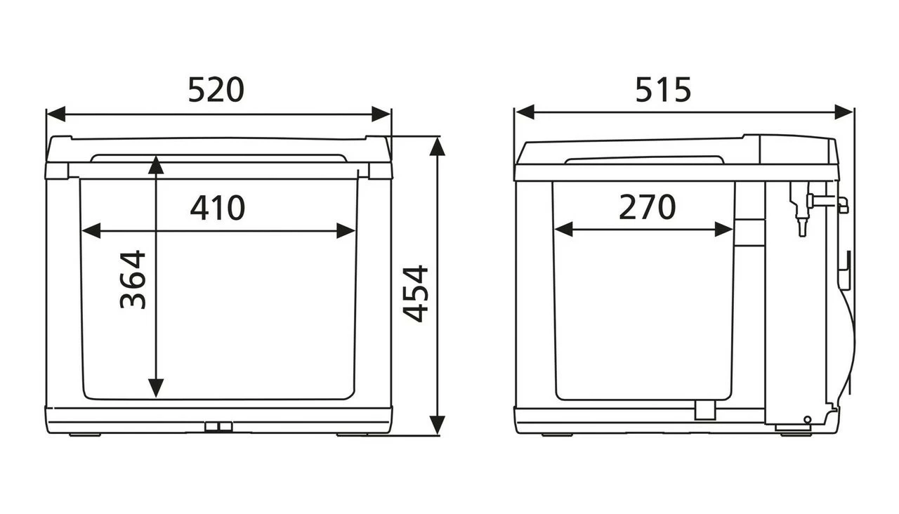 Dometic Waeco CK40d Mobicool Mains Compressor Fridge-Freezer Cool Box - Image 4