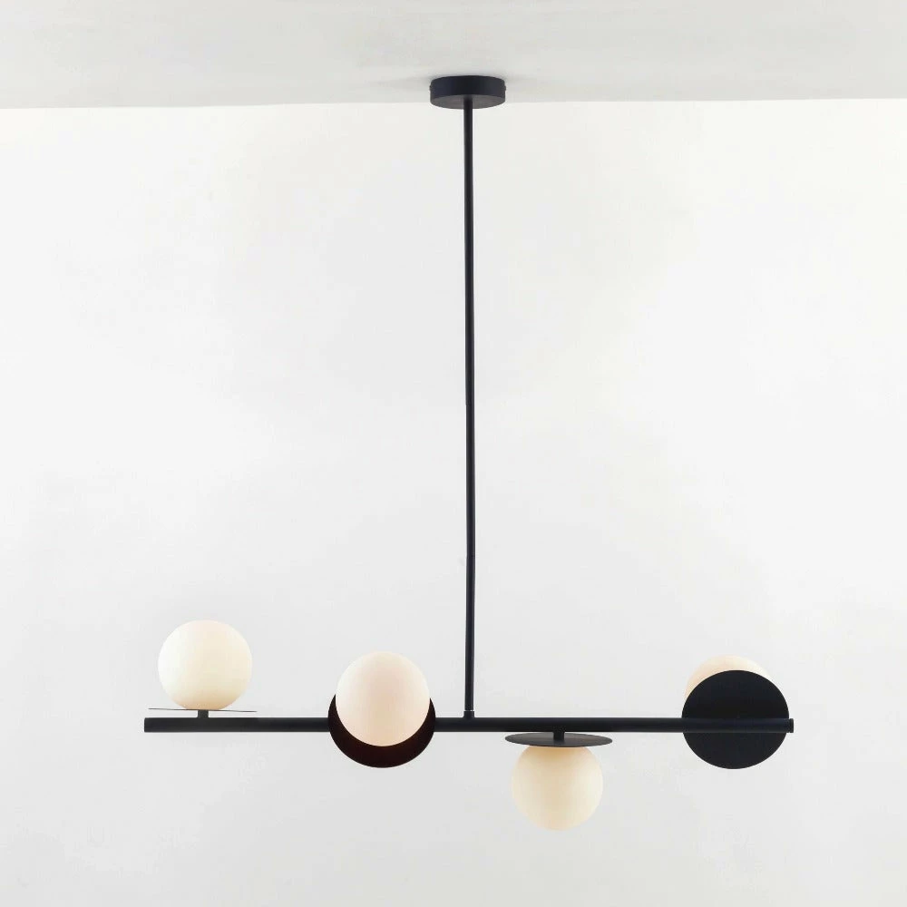 Houseof Opal Disk Ceiling Light Charcoal