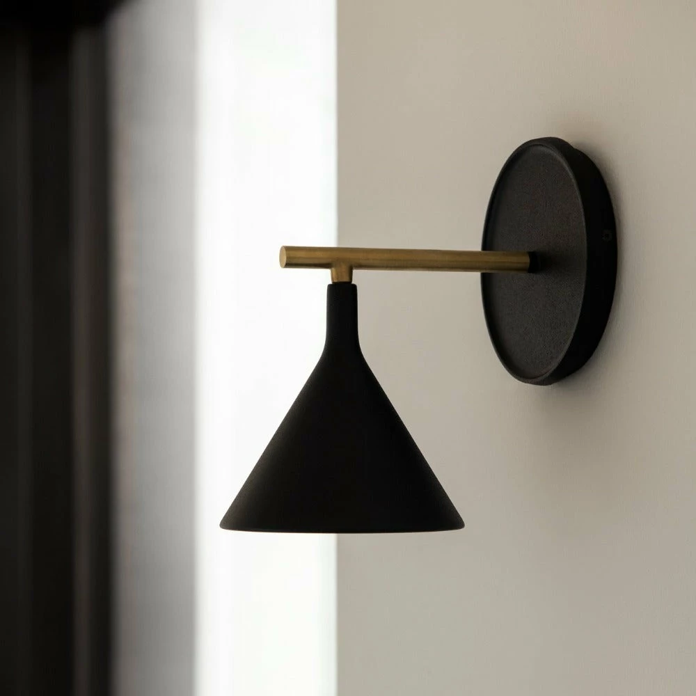 Menu Cast Wall Sconce Lamp Black