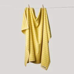 Bongusta Naram Towels Pristine & Neon Yellow