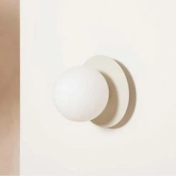 Houseof Opal Disk Wall Light Sand