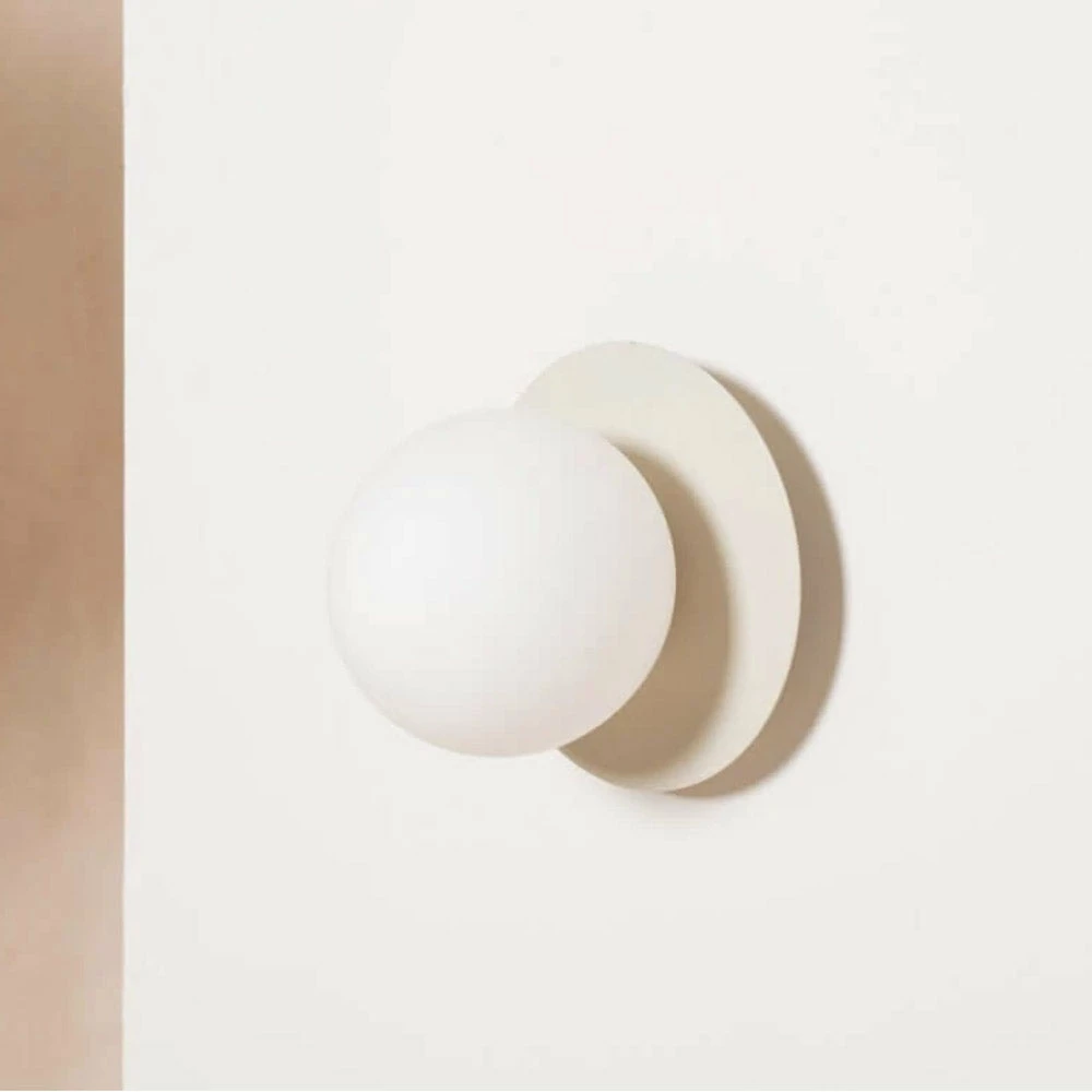 Houseof Opal Disk Wall Light Sand