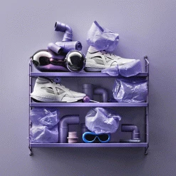 String Pocket Shelving Unit