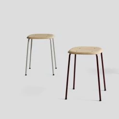 Hay Soft Edge Low Stool Metal Frame
