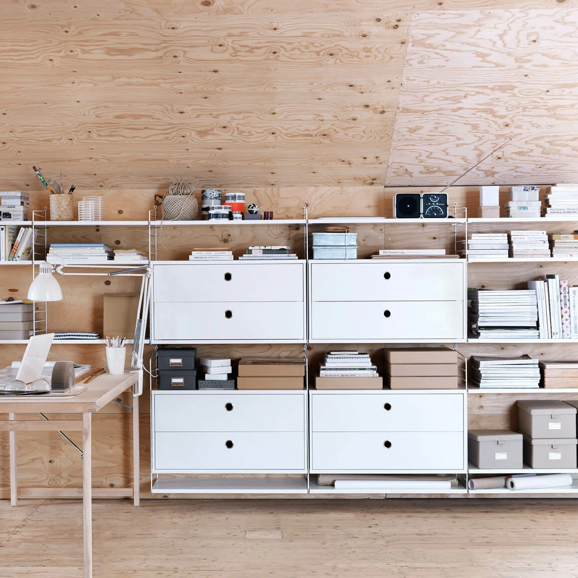 String System Cabinet With Two Drawers