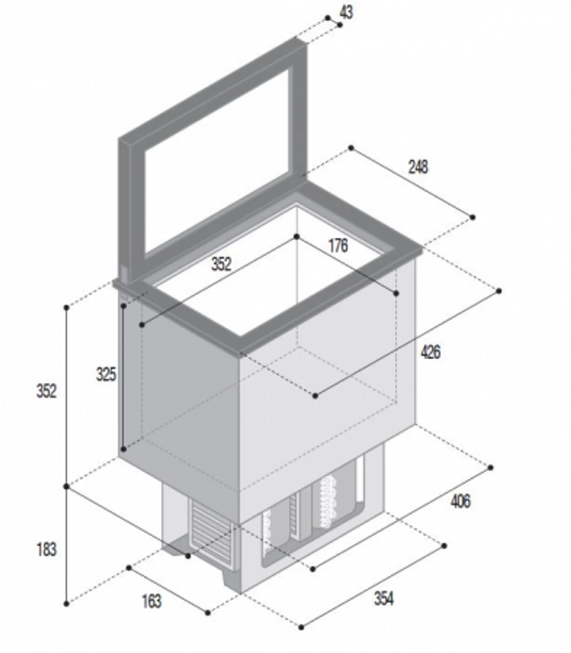 Vitrifrigo TL20 Top Loading Campervan Fridge - Image 2