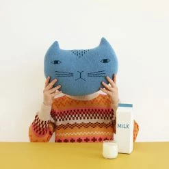 Donna Wilson Knitted Cat Cushion
