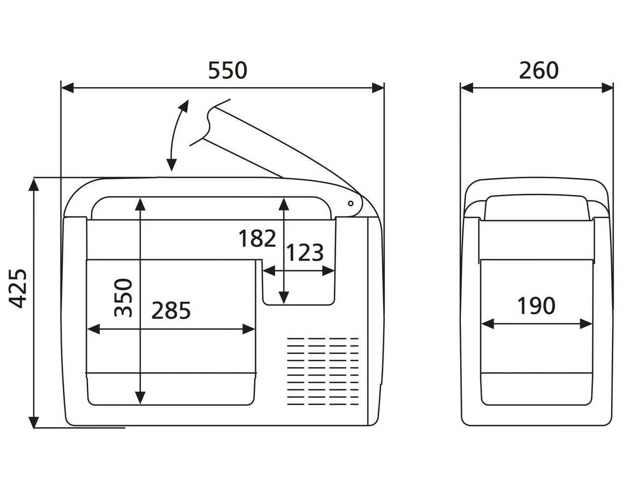 Dometic Waeco CF26 CoolFreeze Portable Coolbox Freezer 12v 24v Mains - Image 3