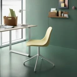 Muuto Fiber Side Chair Swivel Base Upholstered