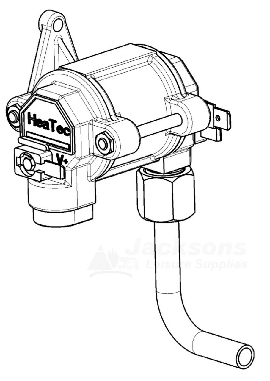 Dometic Spare - Fridge Gas Valve With Connection - HeaTec For RM Series - Image 3