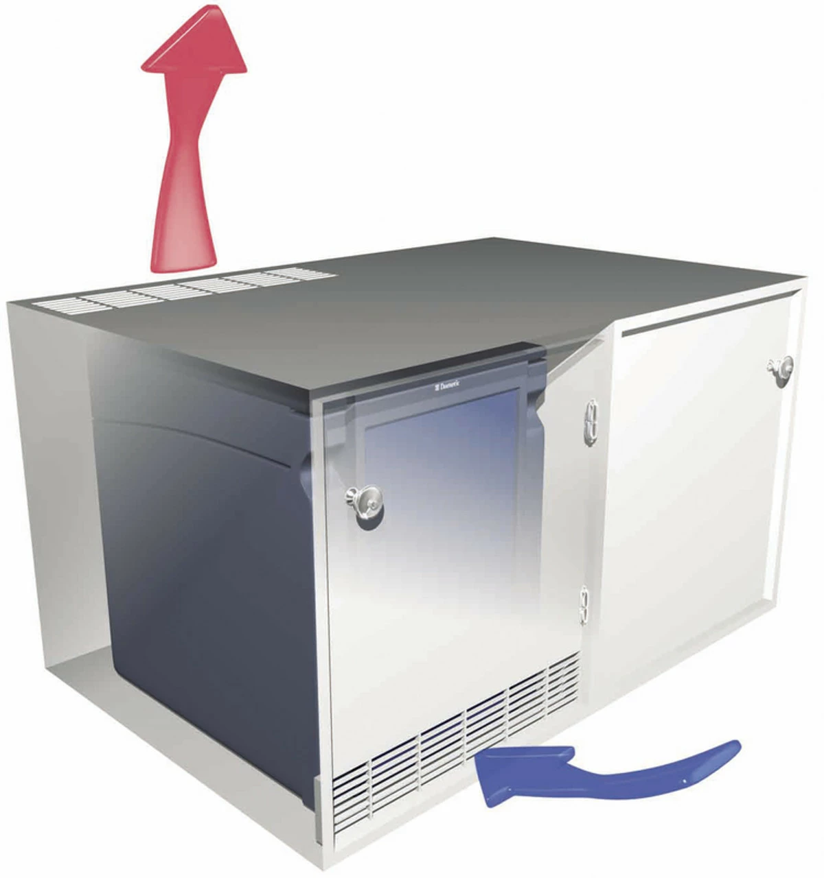 Dometic HiPro 4000 Vision Glass Door Mini Bar Fridge - Image 4